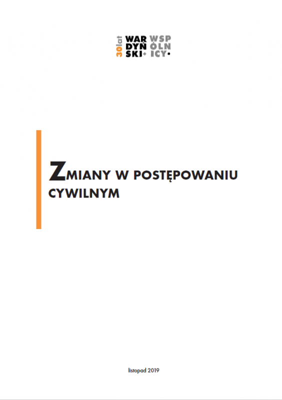 Zmiany w postępowaniu cywilnym