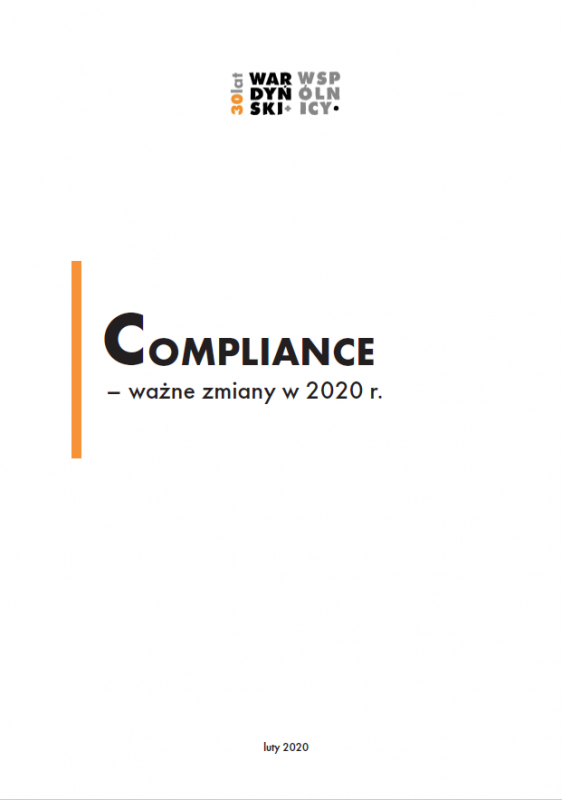 Compliance - ważne zmiany w 2020 r.